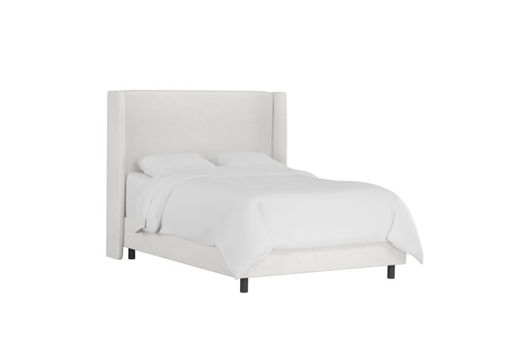 Goodrich velvet deals upholstered standard bed